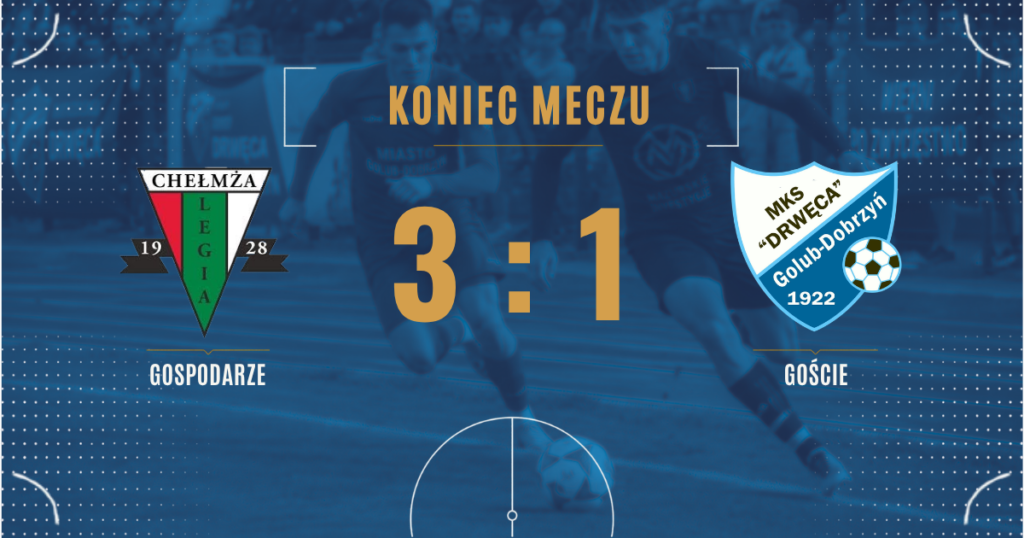 Drwęca straciła prowadzenie i przegrała z Legią Chełmża 1:3
